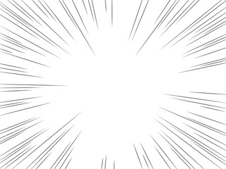 Fototapeta premium 集中線 漫画風 背景素材