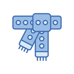 Winter scarf Vector icon
