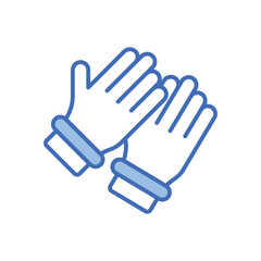 Gloves Vector icon