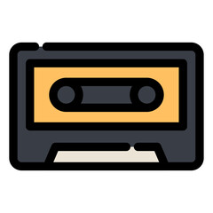audio cassette tape icon