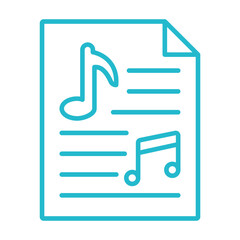 Obraz premium Music score Icon