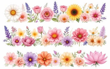 Flower plant background image, leaves, natural seasons, banner texture