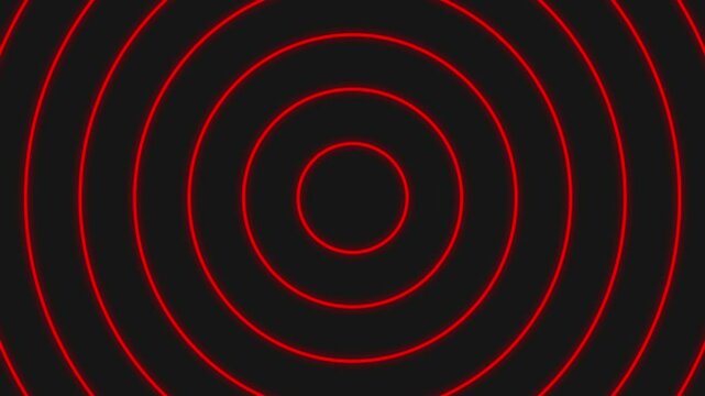 同心円・波動・電波拡大（ループ）（青）