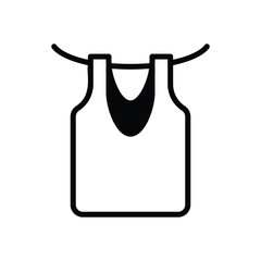 Outdoor Drying Vector icon