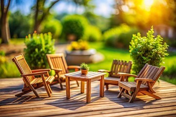 Charming Miniature Patio Furniture: DIY Wood Plans & Designs