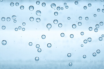 Refreshing soda water as background, closeup view