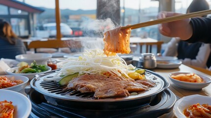 Delicious Korean BBQ Restaurant Food