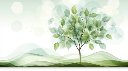 Abstract tree background, natureinspired design for modern projects and creative visuals