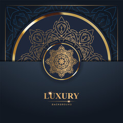 Luxury Background with Intricate Gold Mandala Design (5)