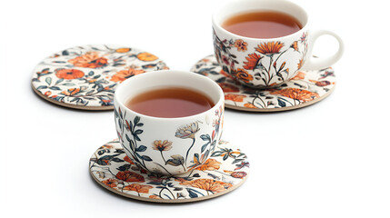 cup of coffee on isolated white background.ai generative