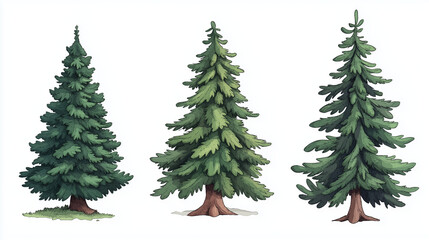Obraz premium vector illustration of a christmas tree