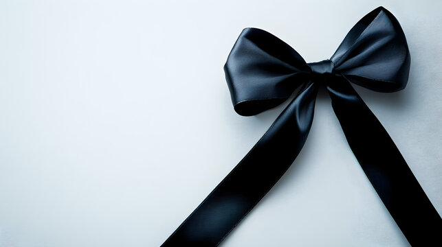 un mo&ntilde;o negro para celebracion de funeral concepto de luto elegante emblema o simbolo detalles de ocasion
