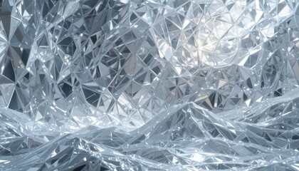 Obraz premium Reflective geometric patterns abstract art digital design studio close-up visual concept