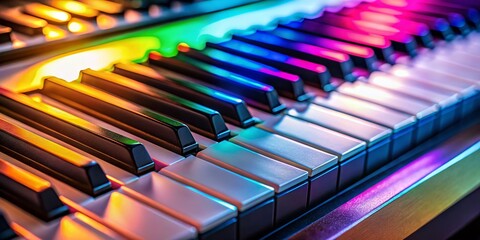 Close-up of Modern Keyboard Keys, Office Desk, Technology Background