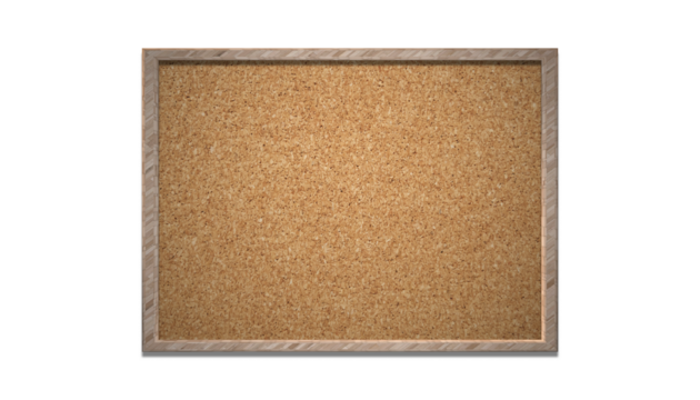 木の枠のコルクボード　掲示・お知らせの背景
