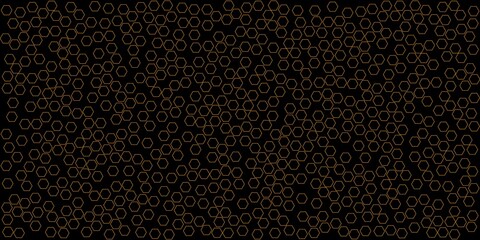 Hexagon pattern on a black background