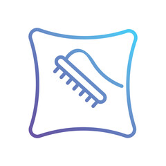 Pillow Cleaning Vector icon