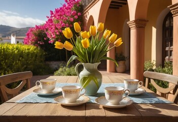 Tulipanes Jard&iacute;n