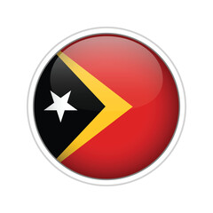 Timor-leste Flag Sphere Vector