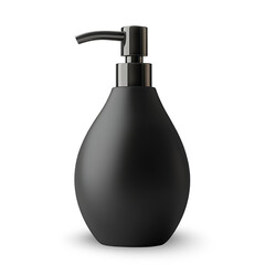 Obraz premium Black Pump Dispenser Vase: Transparent Background