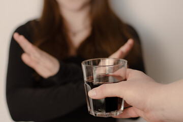 woman gives up alcohol