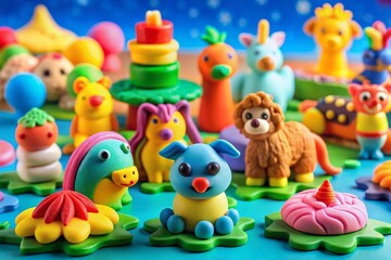 Colorful Play Dough Creations: Fun Animal & Food Shapes for Kids