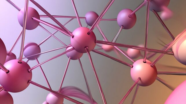 Abstract illustration of covalent bonds shared electron pairs creating stable molecular geometries