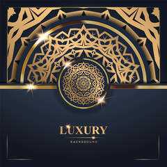 Luxury Background with Intricate Gold Mandala Design (27)