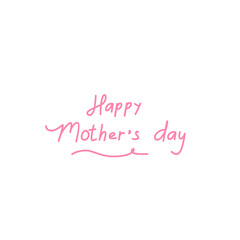 happy mother's day lettering