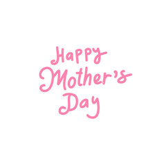 happy mother's day lettering