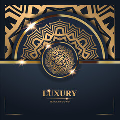 Luxury Background with Intricate Gold Mandala Design (45)
