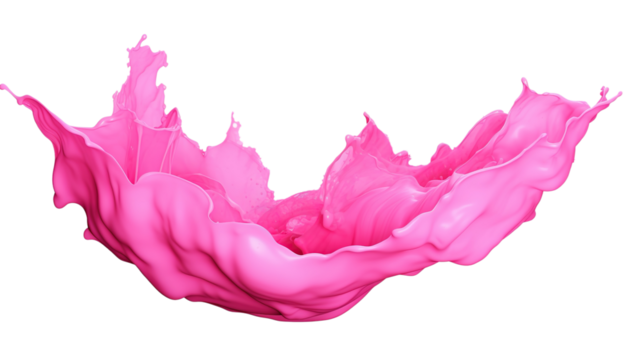 Isolated Pink Splash of Paint on PNG Transparent Background
- Powered by Adobe