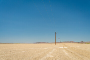 Wide View of Telephone Pole