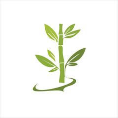 Bamboo icon symbol with vector illustration