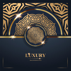 Luxury Background with Intricate Gold Mandala Design (48)