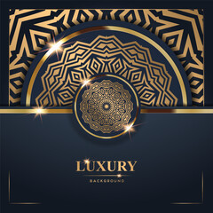 Luxury Background with Intricate Gold Mandala Design (50)