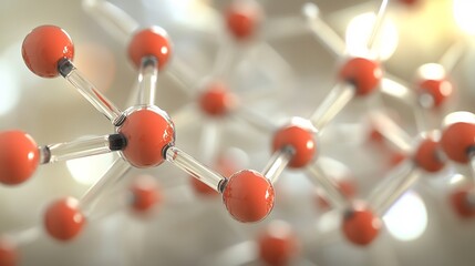 Obraz premium Dynamic 3D model of covalent bonding methane molecules showcasing tetrahedral geometry with bond angles and electron sharing