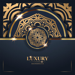Luxury Background with Intricate Gold Mandala Design (55)