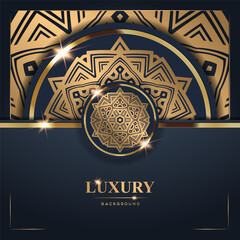 Luxury Background with Intricate Gold Mandala Design (59)