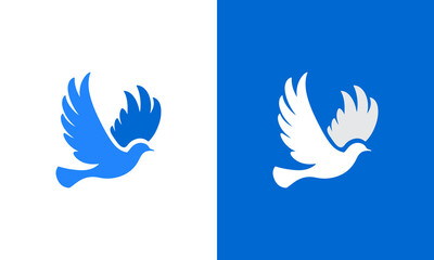 Obraz premium Flying dove symbol of peace with wings spread in a serene and artistic design ai generated