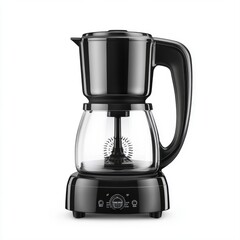 Modern Black Coffee Maker with Glass Pot and Stylish Design for Home Kitchen and Office Use