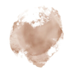 bstract Watercolor Shape with Artistic Brush Strokes and Soft Aesthetic Colors