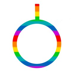 Fototapeta premium Sex symbol, Pride, LGBTQ+, Rainbow, Symbol