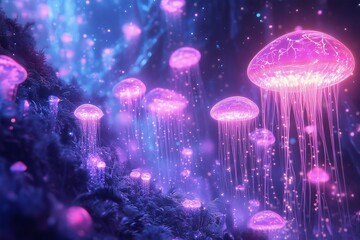 Glowing Fantasy Jellyfish