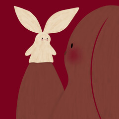 Rabbit Surreal, Abstract, Conceptual, Fantasy, Dreamlike, Bizarre, Unconventional, Experimental,...
