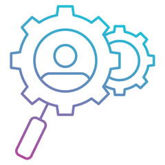 Target Market icon element for design
