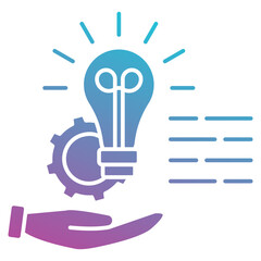 Idea icon element for design