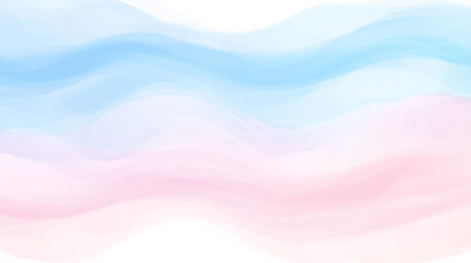 Obraz premium Soft pastel waves in blue and pink create calming abstract background