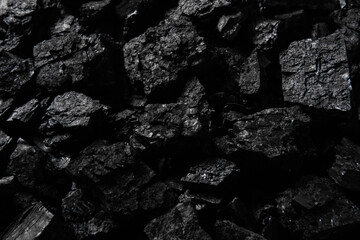 Natural black wood charcoal texture background