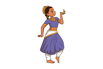 Indian Kids Characters Holding Oil Candle Flame